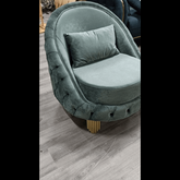 Trueliving Finest Grey Chair Living Room H 34 x W 27 x D 31.5